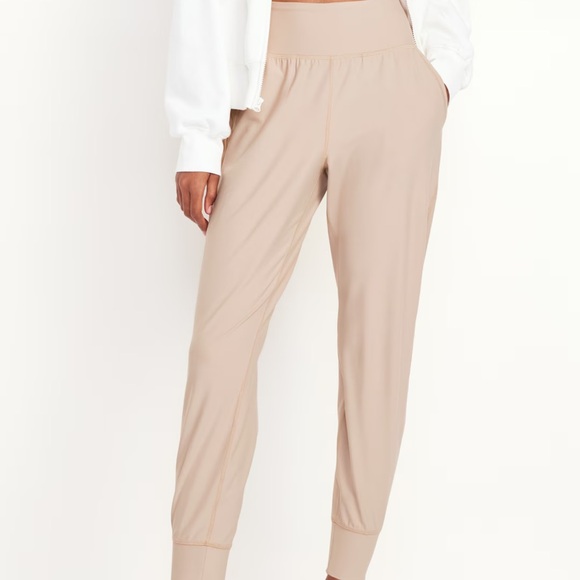 NWT OLD NAVY High-Waisted PowerSoft Joggers Color: Savanna Grass SIZE L - Picture 1 of 7
